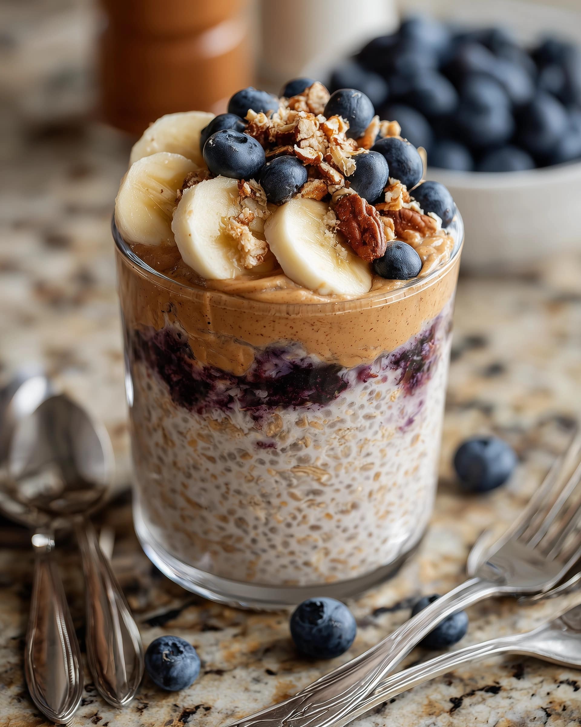 Banana Bread Overnight Oats Recipe - Recipe Image