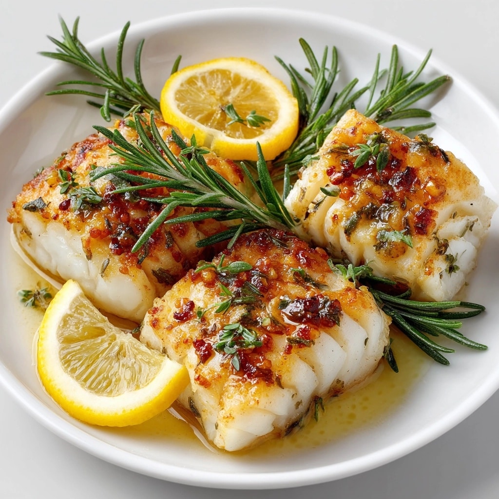 Delicious Baked Cod with Lemon Dill Sauce for Quick Dinners Recipe - Recipe Image