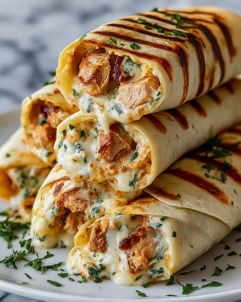 Low Carb Cheesy Garlic Chicken Wraps Recipe