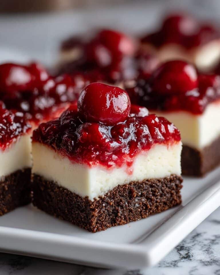 Cherry Cheesecake Brownie Bars Recipe