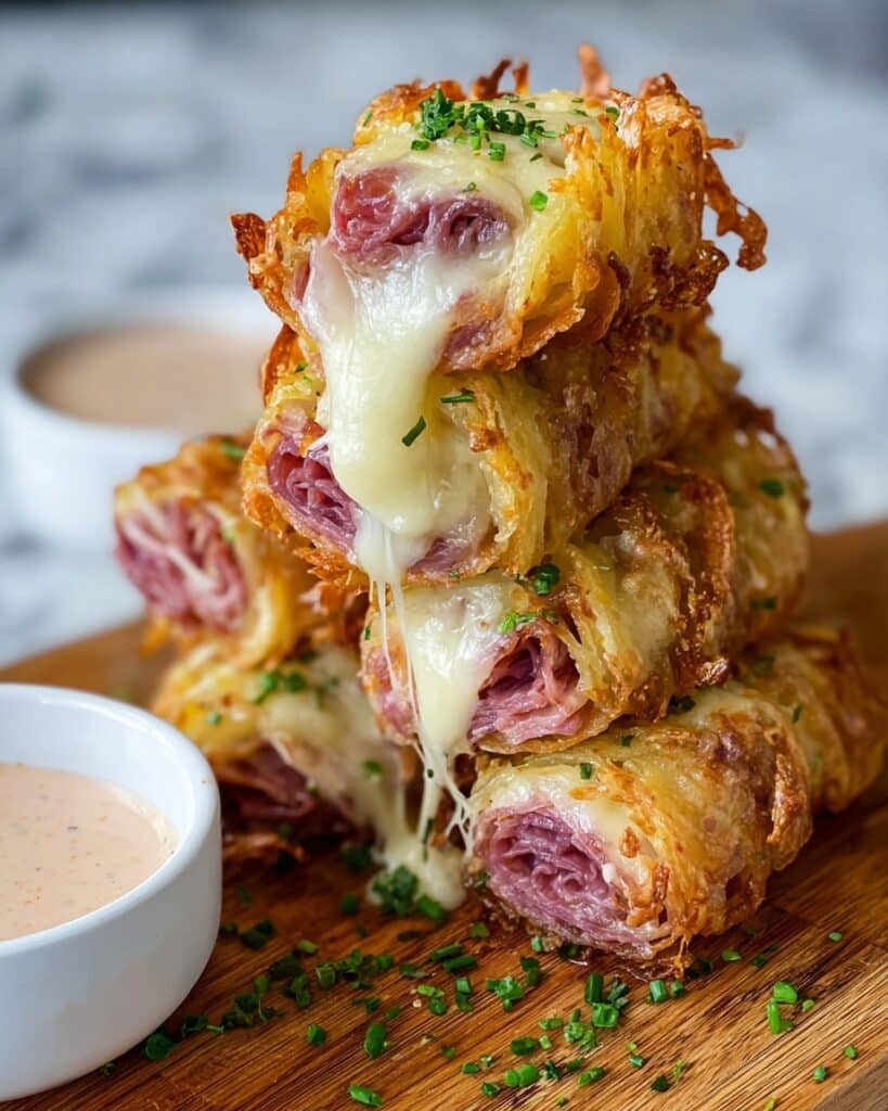Keto Crispy Reuben Roll-Ups Recipe