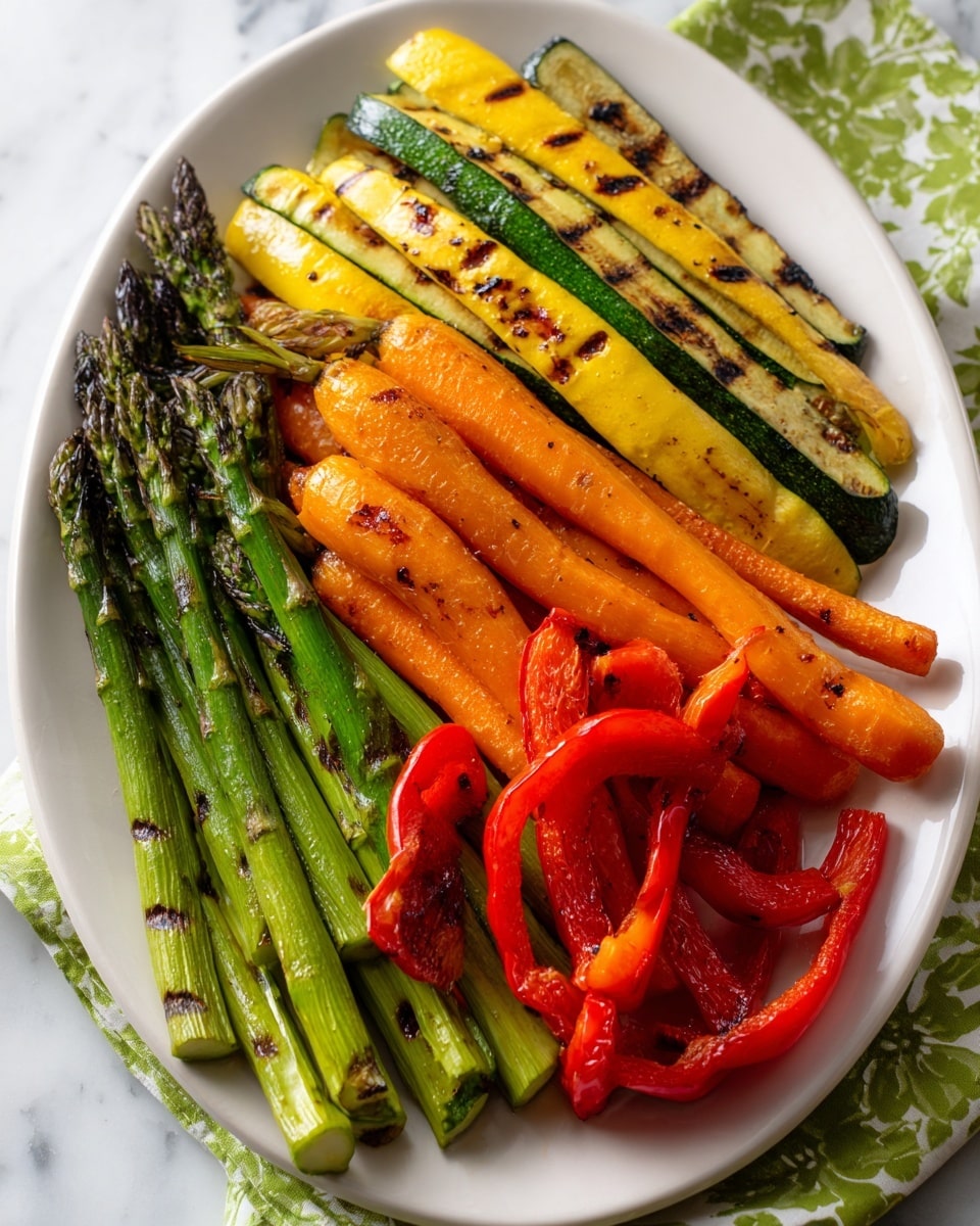 Grilled Vegetables with Balsamic Honey Marinade Recipe - Recipe Image