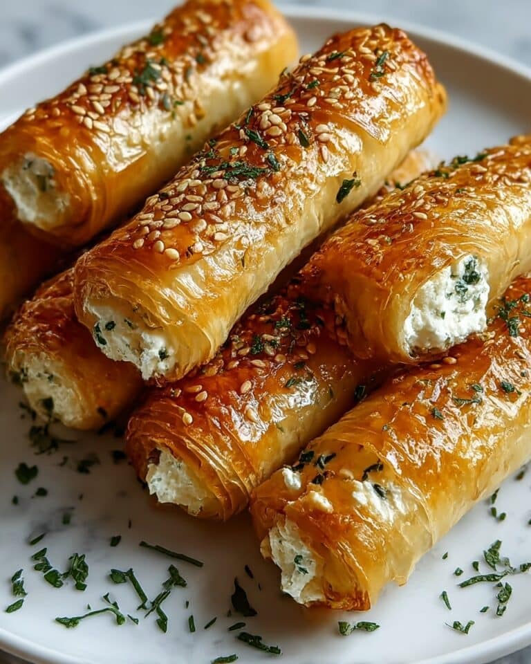 Indulgent Oven Fried Feta Rolls with Chili Honey Recipe