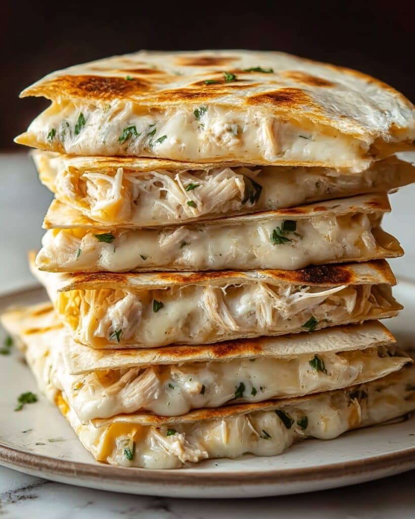 High Protein Chicken Ranch Quesadilla Recipe