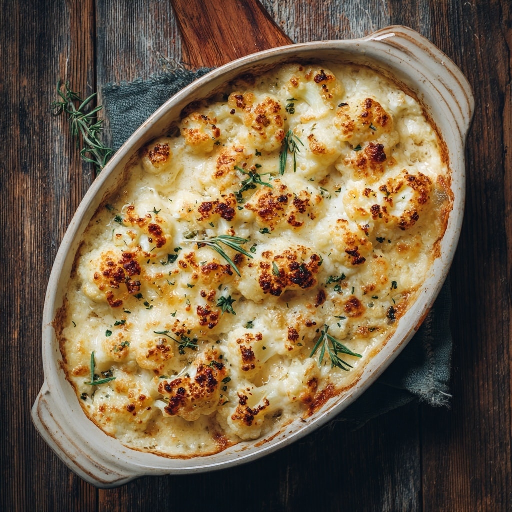 Whole Baked Cauliflower Cheese Recipe - Recipe Image