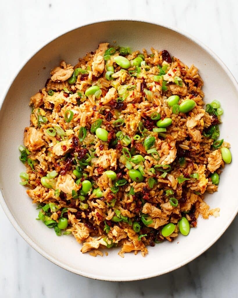 Chile Crisp Fried Rice With Tofu and Edamame Recipe