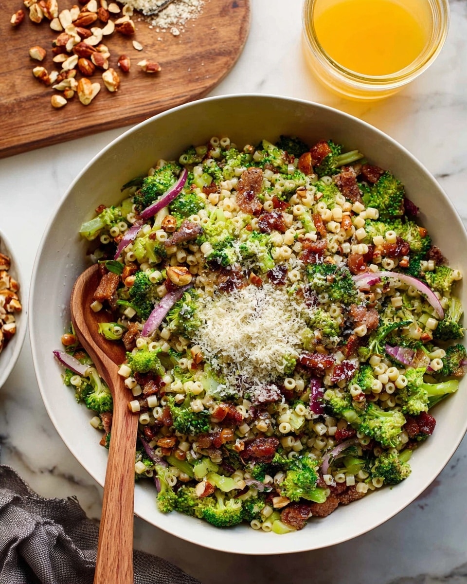 Broccoli Pearl Crunch Salad Recipe - Recipe Image