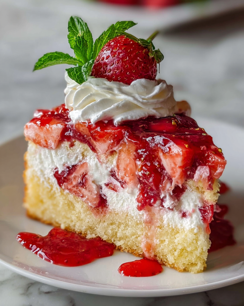 Strawberry Earthquake Cake Recipe