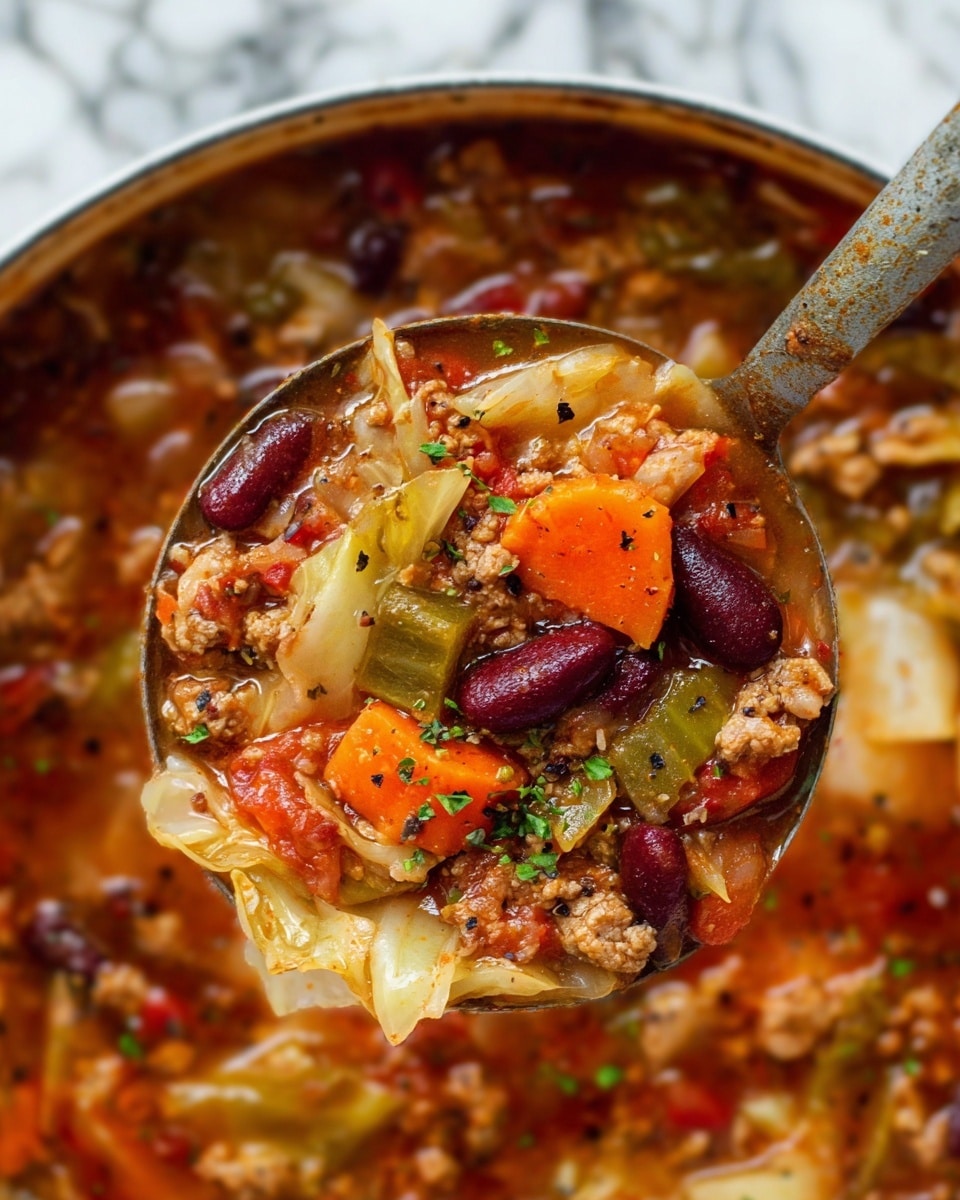 Hearty Beef and Cabbage Soup Recipe - Recipe Image