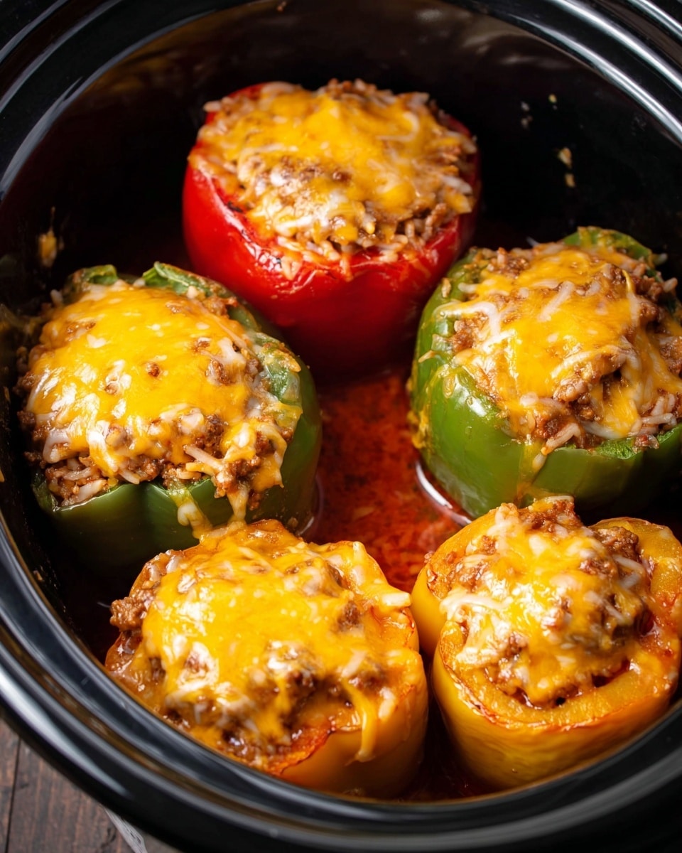 Slow Cooker Taco Stuffed Peppers Recipe - Recipe Image