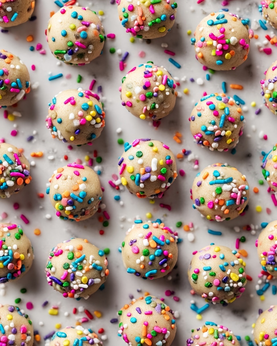 Birthday Cake Batter Protein Balls Recipe - Recipe Image