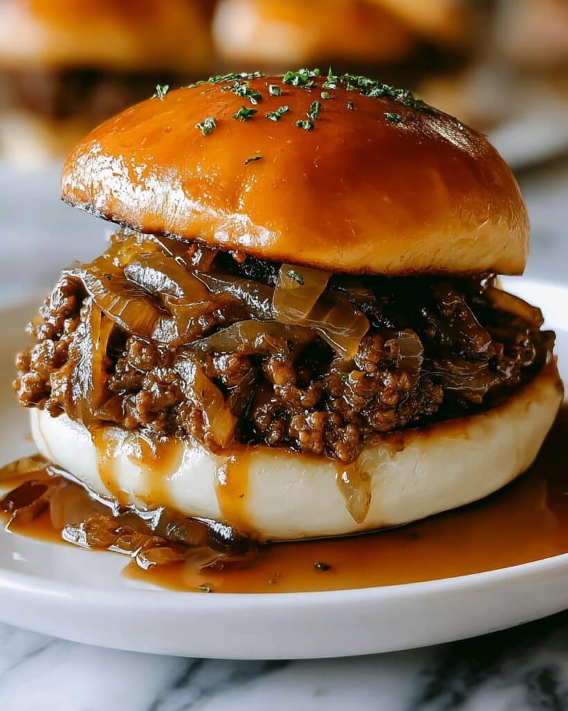 French Onion Beef Sloppy Joes: A Delicious Twist on a Classic Recipe