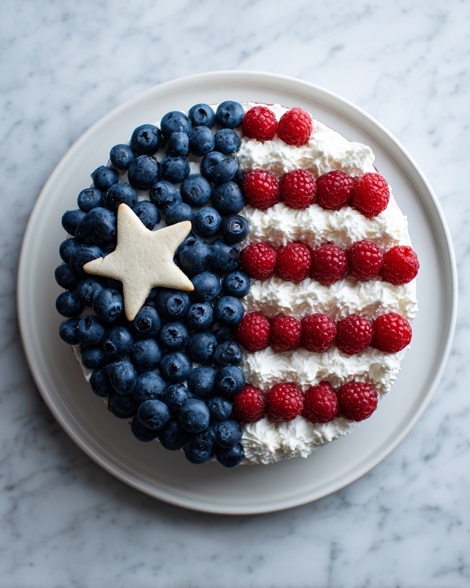 American Flag Fruit Pizza Recipe - Recipe Image
