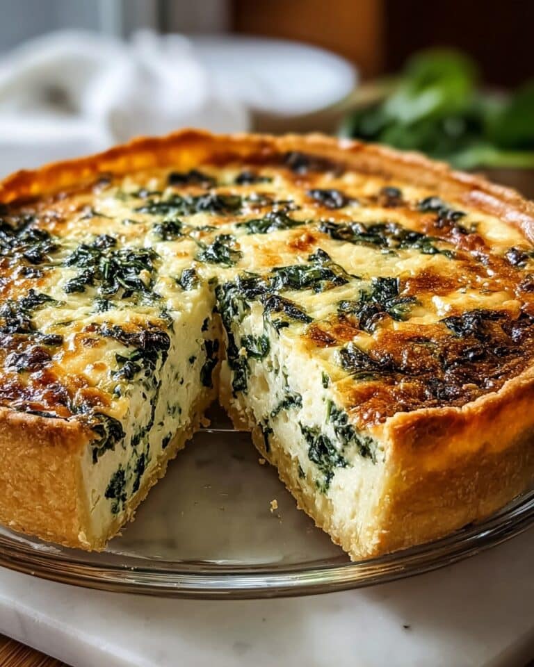 Cottage Cheese and Spinach Crustless Quiche Recipe