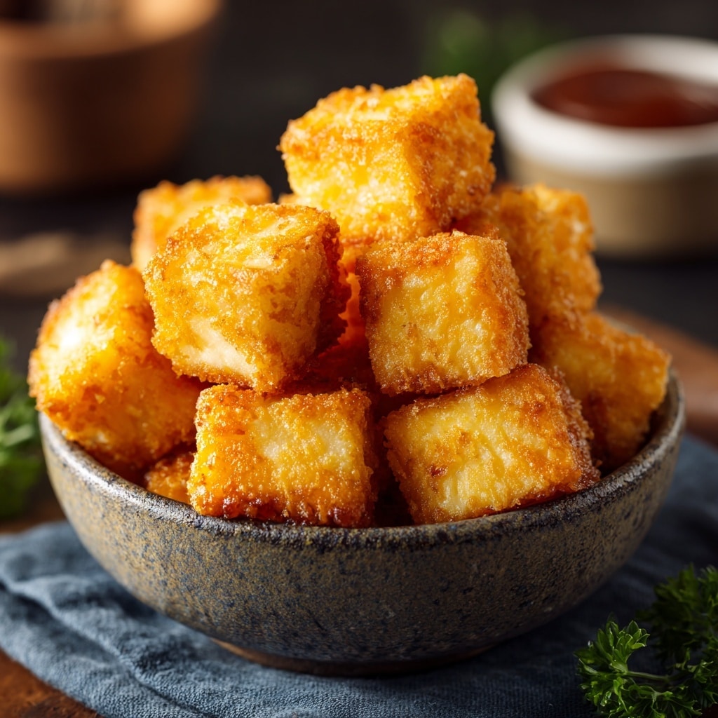 Garlic Butter Tofu Bites Recipe - Recipe Image