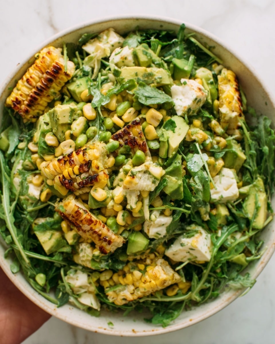 Grilled Corn Orzo Salad with Scallion Dill Dressing Recipe - Recipe Image