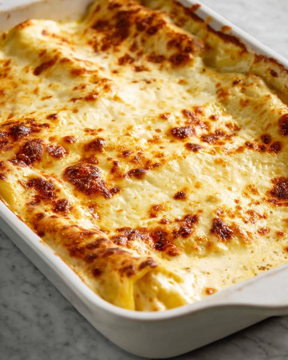 Baked Cannelloni with Rich Béchamel and Fresh Ricotta Filling Recipe - Recipe Image