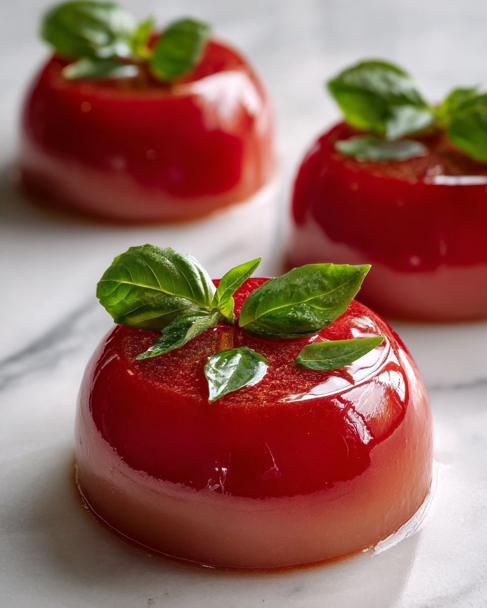 Tomato Panna Cotta: A Surprising Savory Twist on the Classic Italian Dessert Recipe - Recipe Image