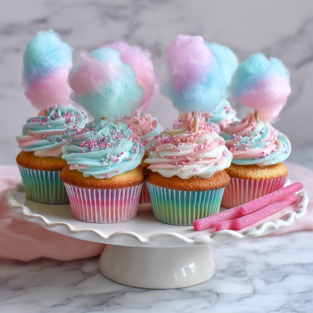 Cotton Candy Cupcakes Recipe - Recipe Image