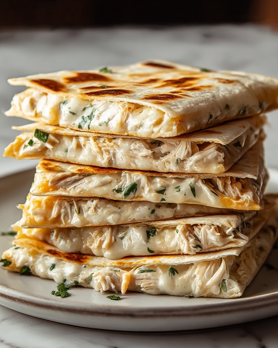 High Protein Chicken Ranch Quesadilla Recipe - Recipe Image