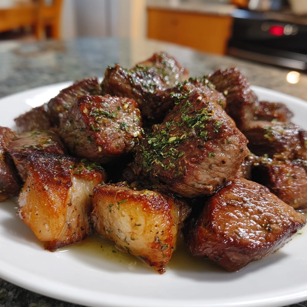 Garlic Butter Steak Bites Recipe - Recipe Image