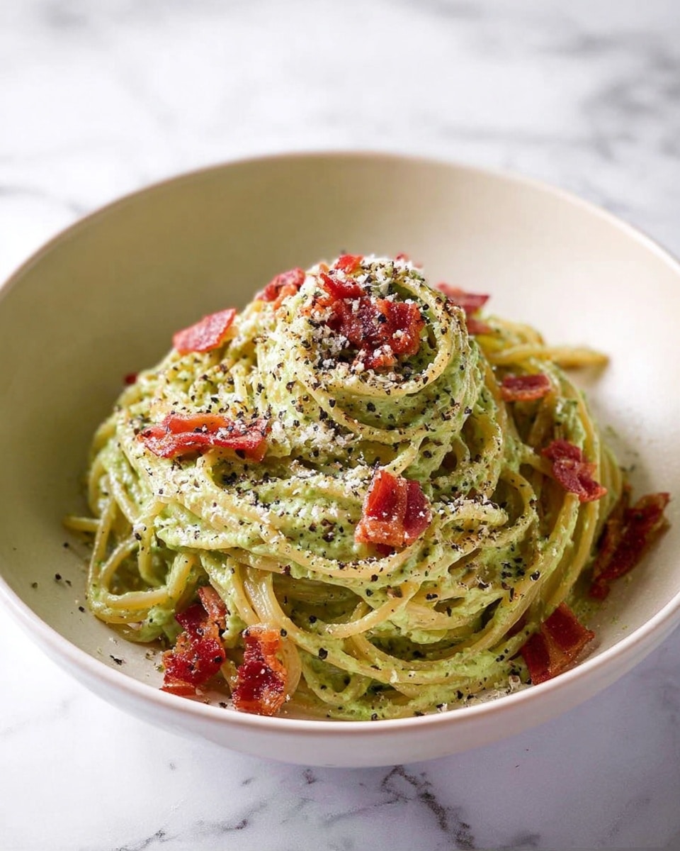 Avocado Carbonara: A Healthy Twist on the Classic Pasta Dish Recipe - Recipe Image