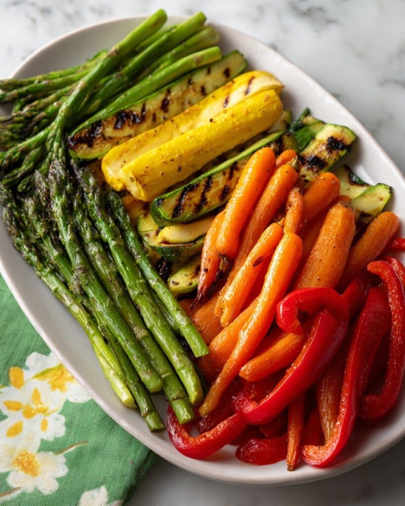Grilled Vegetables with Balsamic Honey Marinade Recipe
