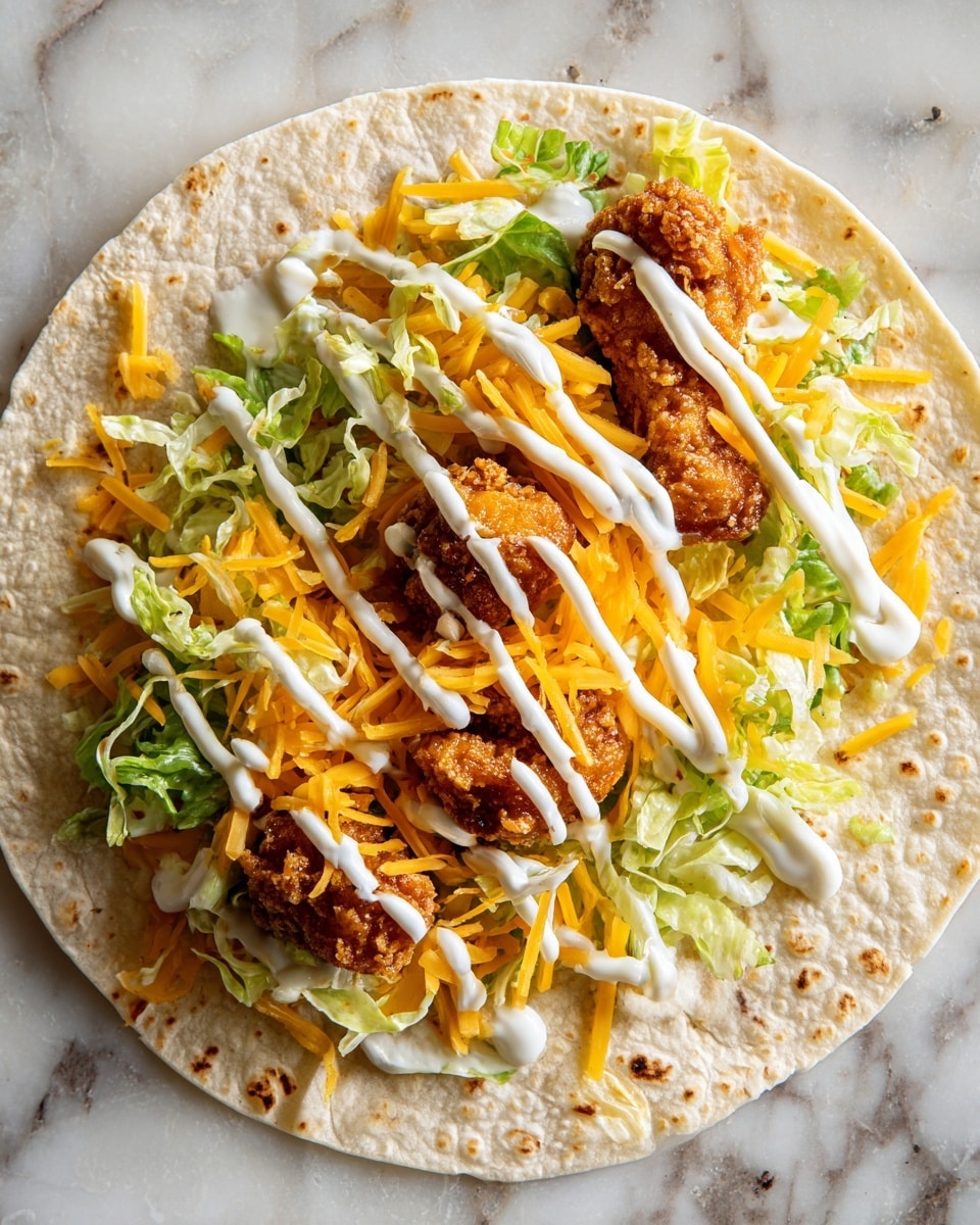 Copycat McDonald's Crispy Chicken Ranch Snack Wrap Recipe - Recipe Image