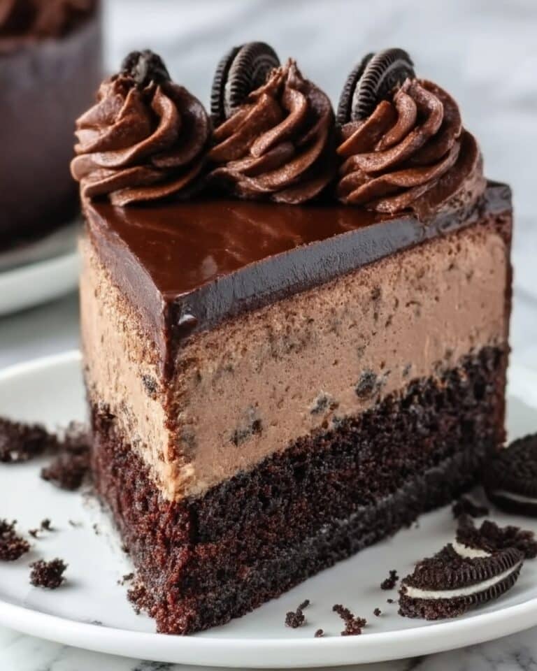 Triple Chocolate Cheesecake with Oreo Crust Recipe