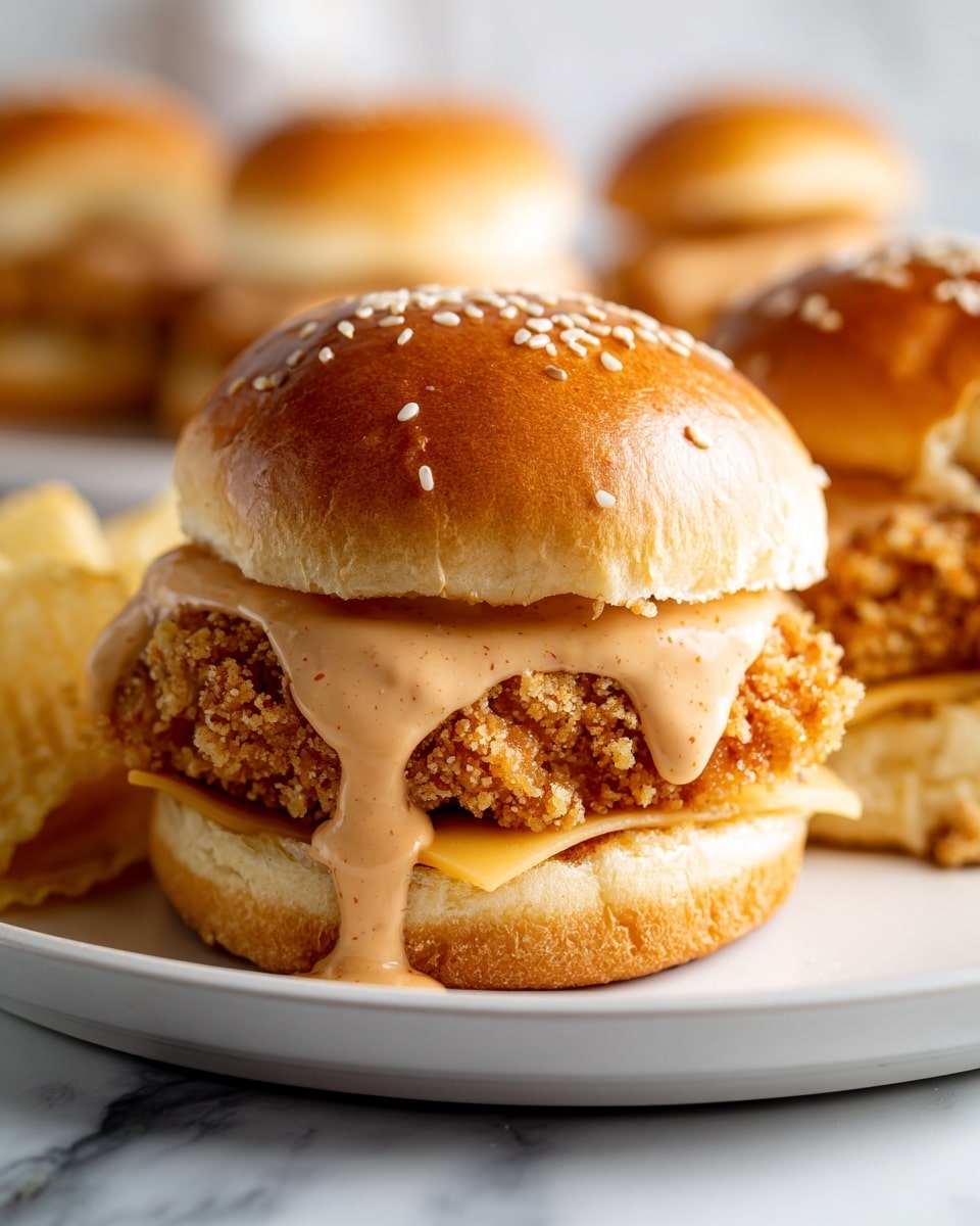 Bang Bang Chicken Sliders Recipe - Recipe Image