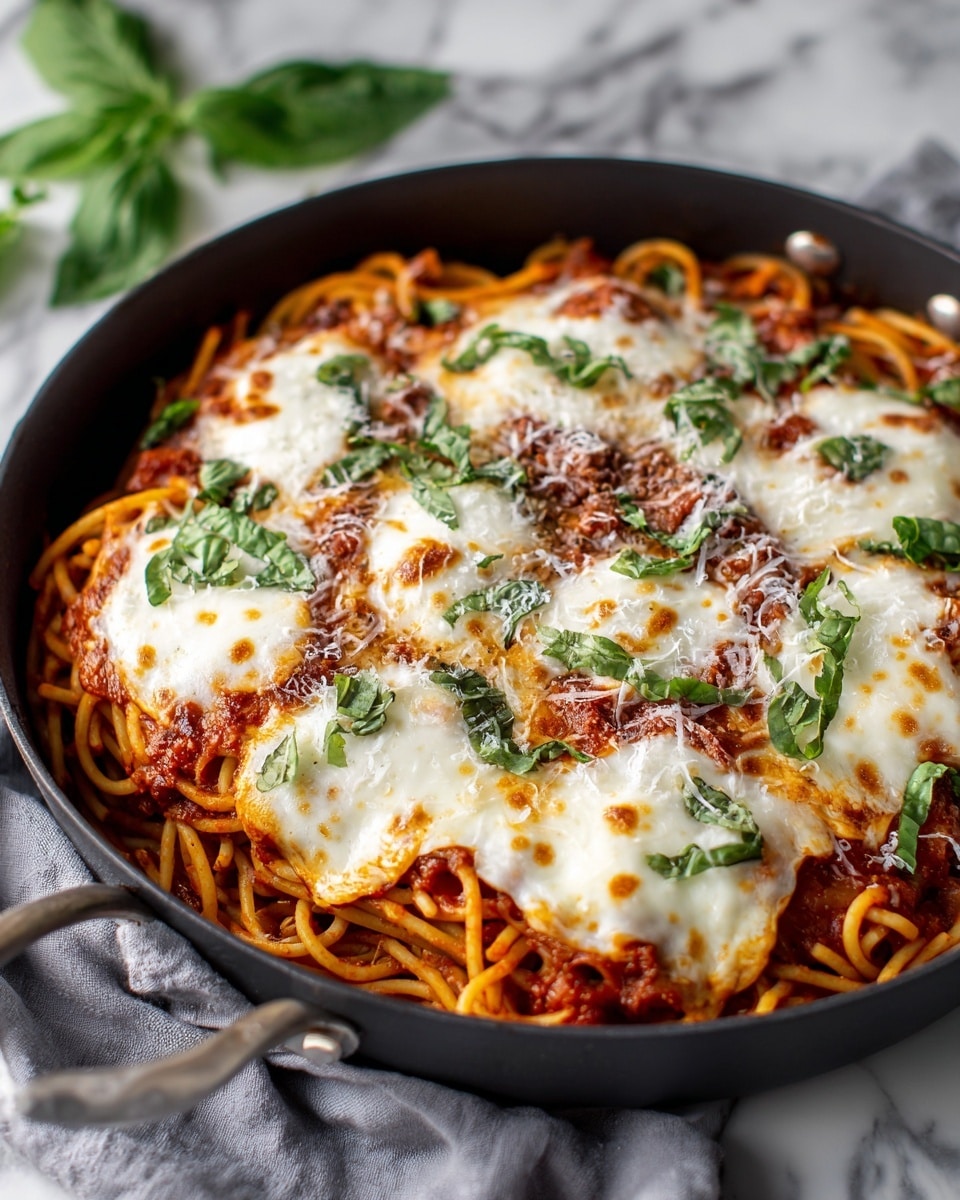 Ultimate Chicken Parmesan Pasta Skillet in Just 20 Minutes Recipe - Recipe Image