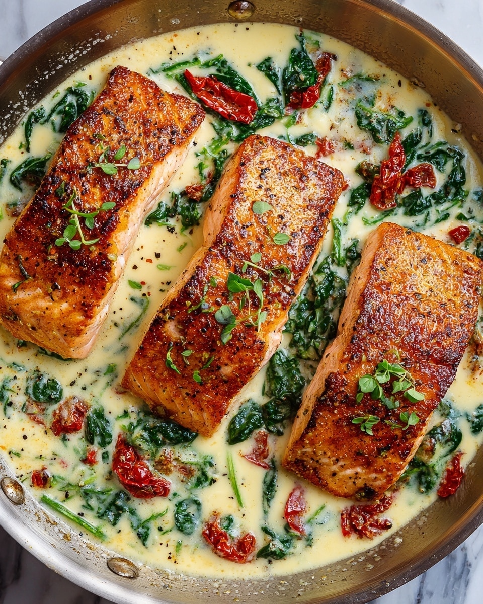 Creamy Tuscan Salmon Recipe - Recipe Image