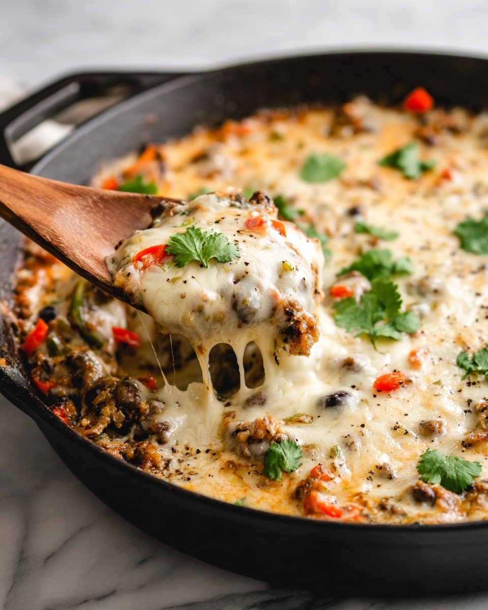 Easy Cheesy Chicken Fajita Casserole Recipe - Recipe Image