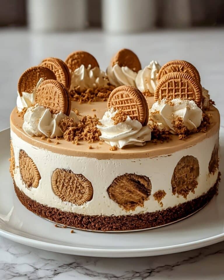 Indulgent Biscoff Cookie Butter Cheesecake Recipe