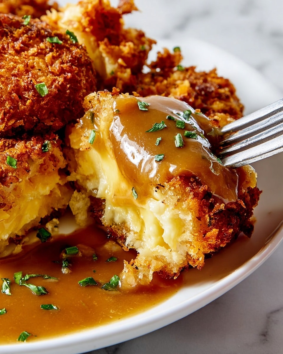 Cabbage Schnitzel with Mushroom Gravy Recipe - Recipe Image