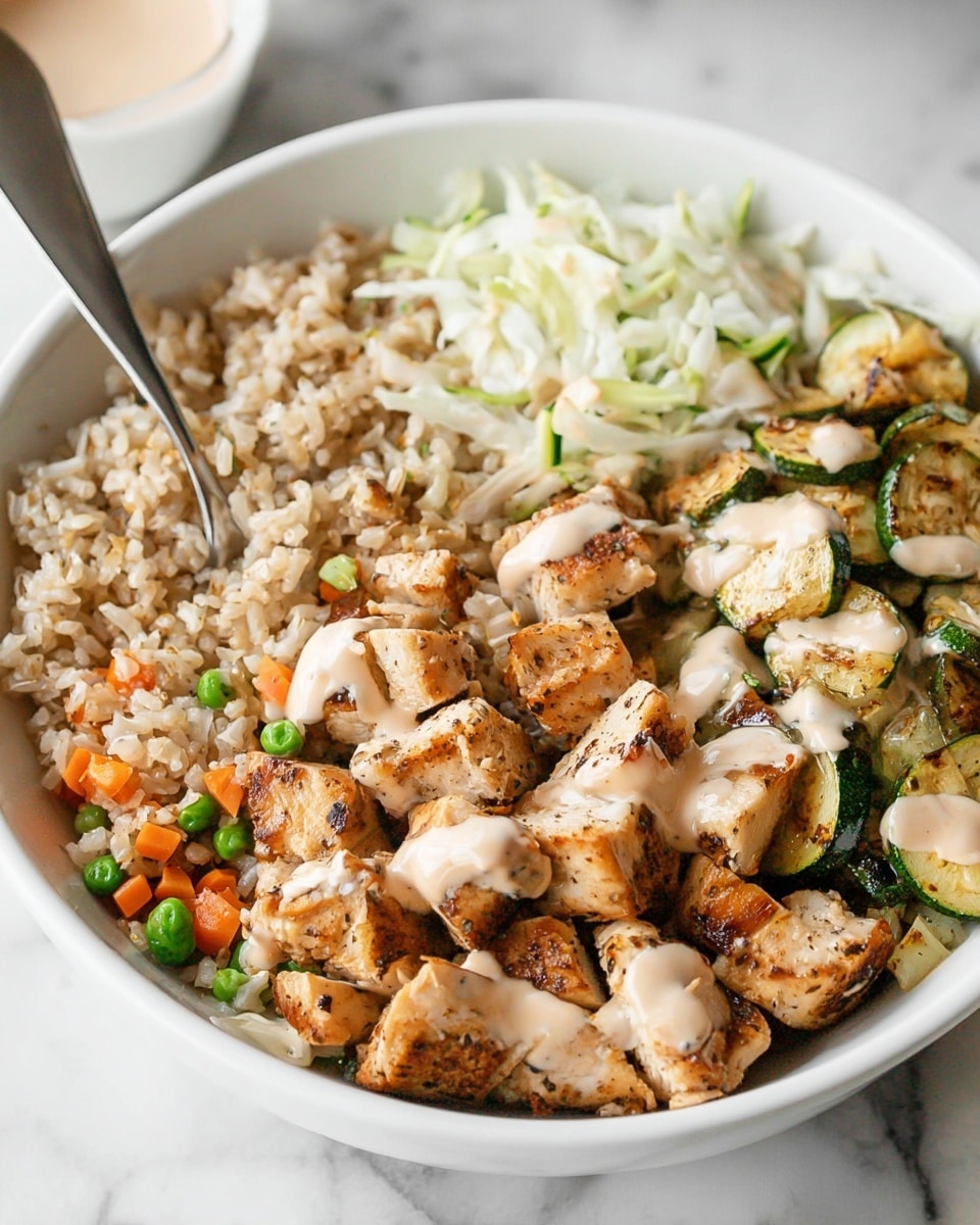 Hibachi Bowls with Chicken, Vegetables, and Fried Rice Recipe - Recipe Image