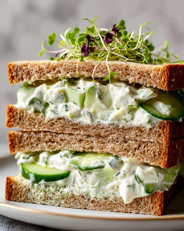 Easy Cucumber Salad Sandwiches Recipe