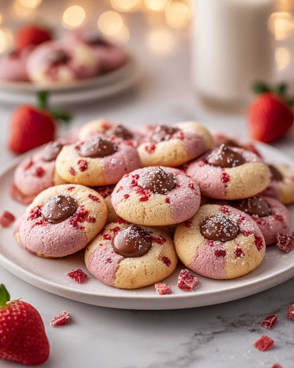 Best Valentine’s Strawberry Kiss Cookies for Any Celebration Recipe - Recipe Image