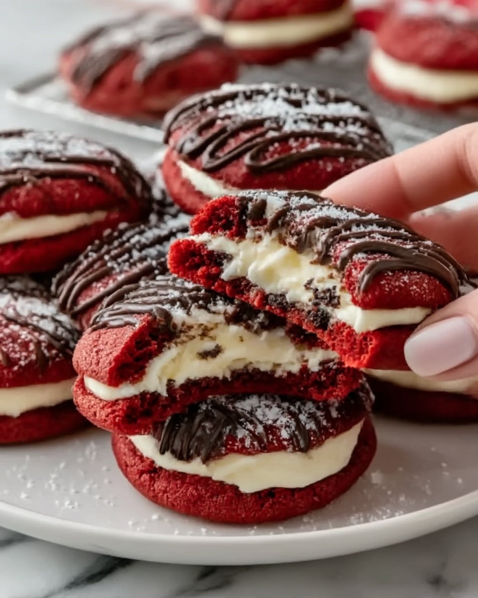 Red Velvet Oreo Cookies Recipe - Recipe Image