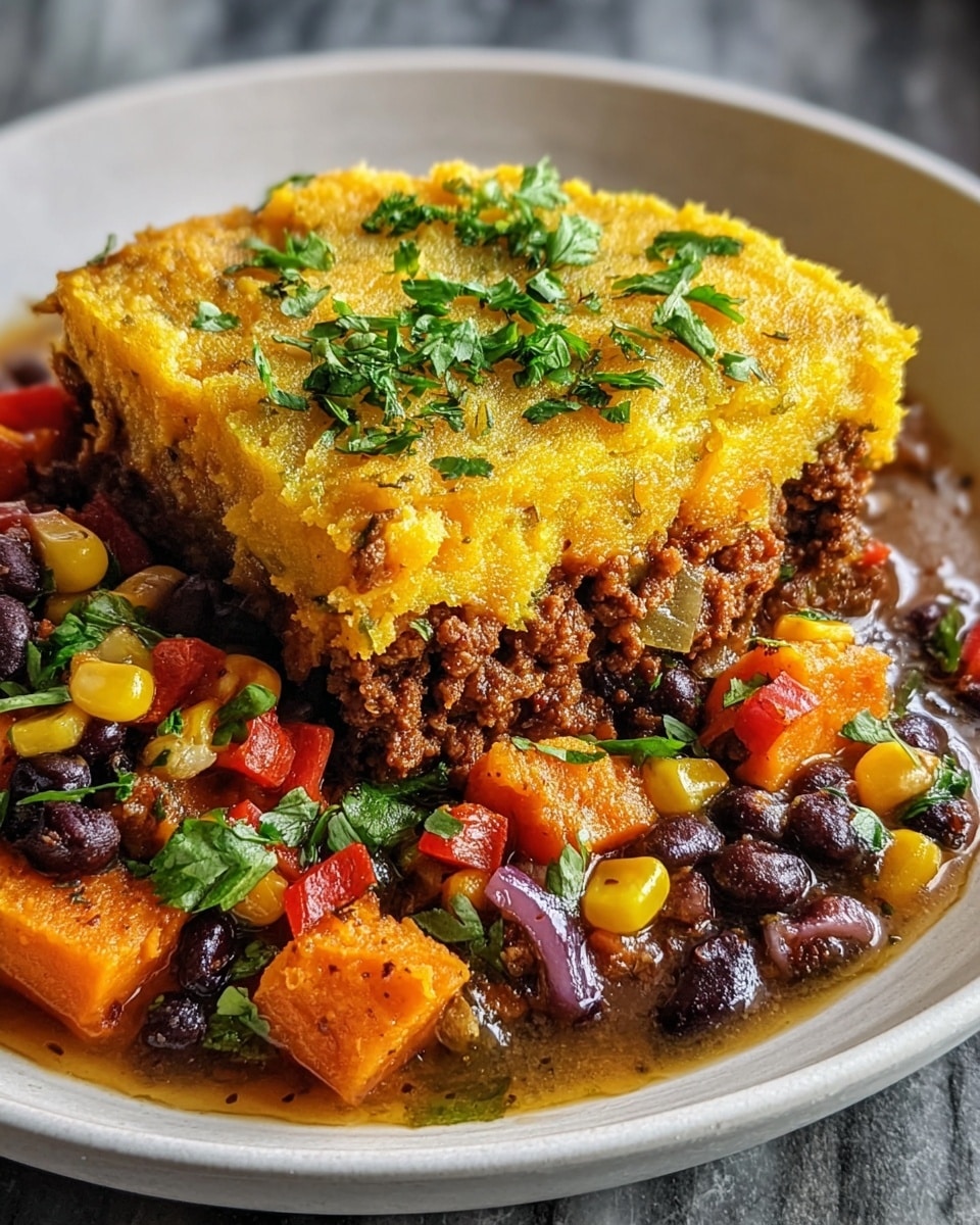 Black Bean & Sweet Potato Shepherd’s Pie Recipe - Recipe Image