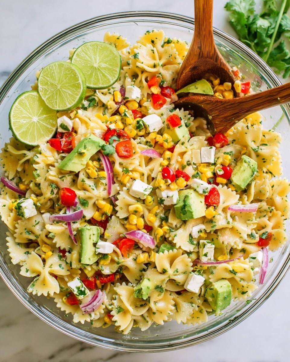 Cilantro Lime Pasta Salad Recipe - Recipe Image