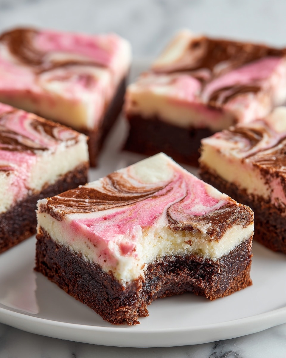 Valentine’s Day Cheesecake Brownies Recipe - Recipe Image