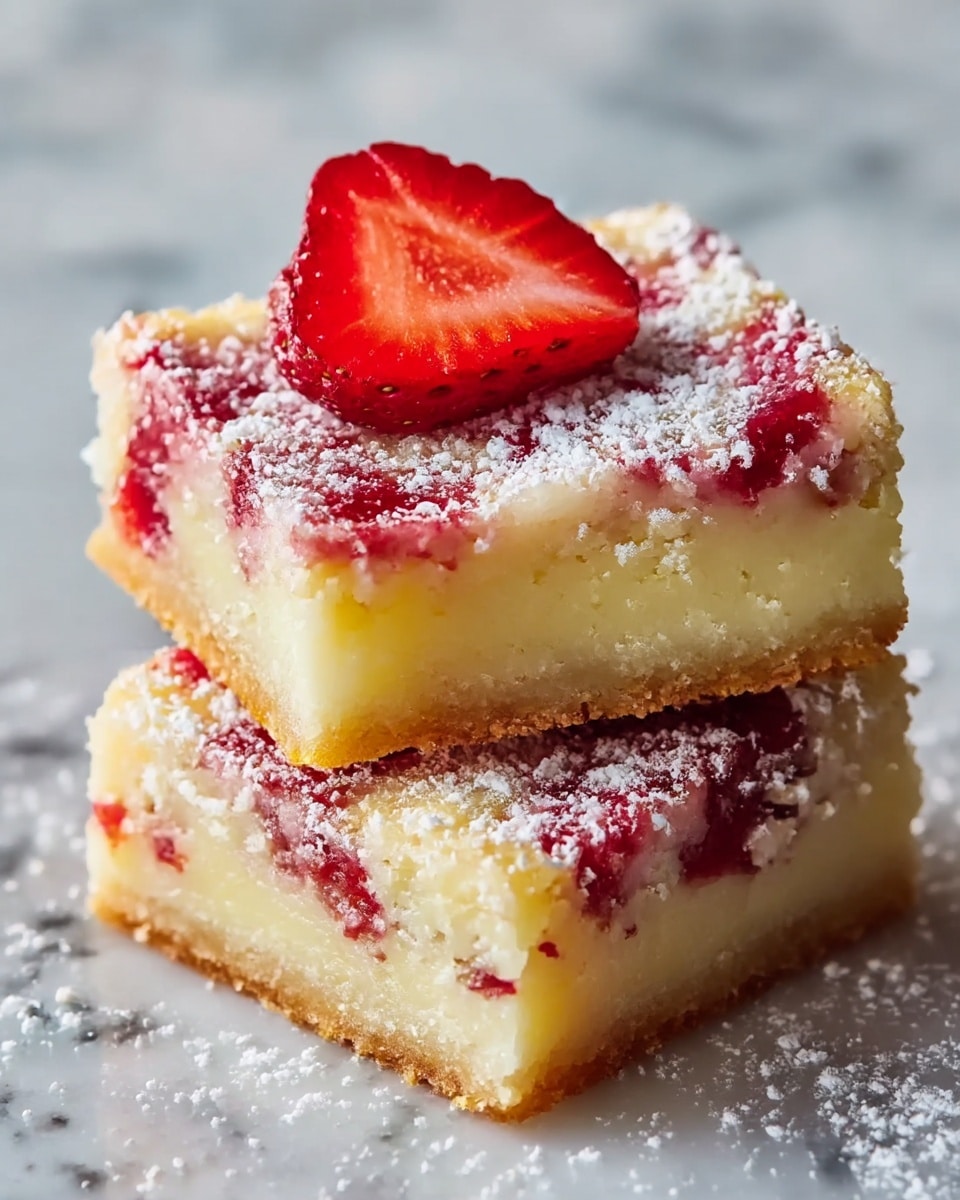 Strawberry Lemon Bars Recipe - Recipe Image