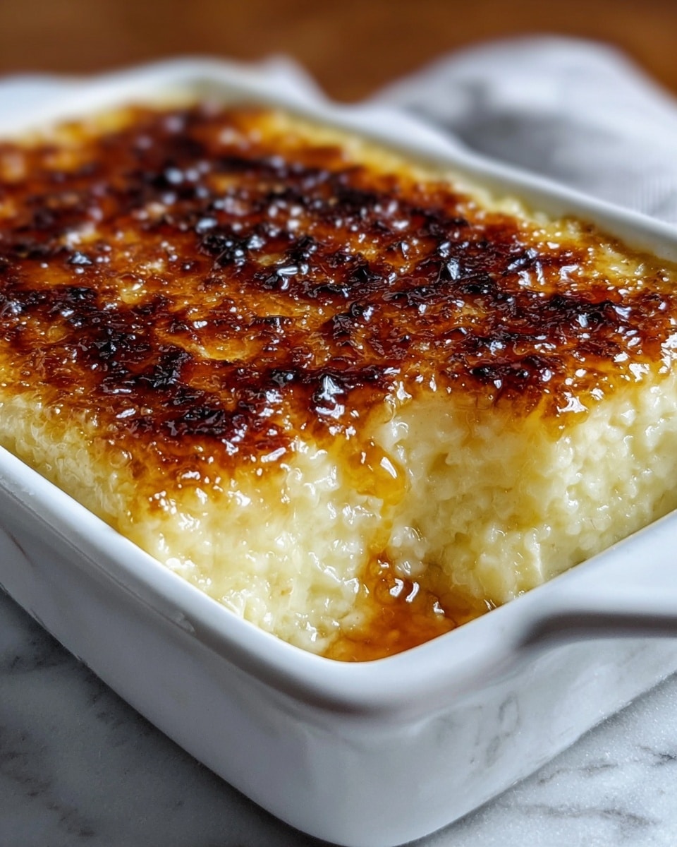Creamiest Condensed Milk Baked Rice Pudding Recipe - Recipe Image