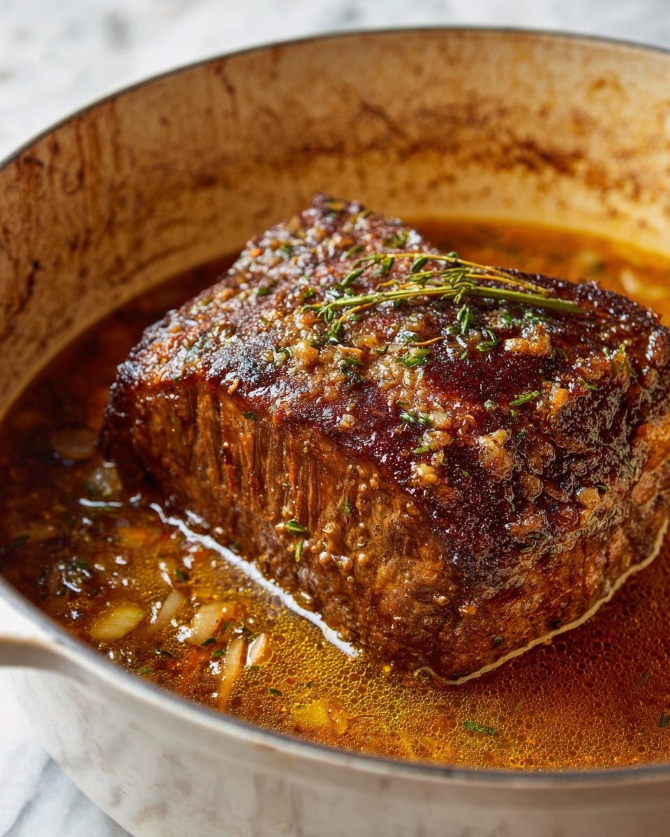 Comforting French Onion Pot Roast Recipe - Recipe Image