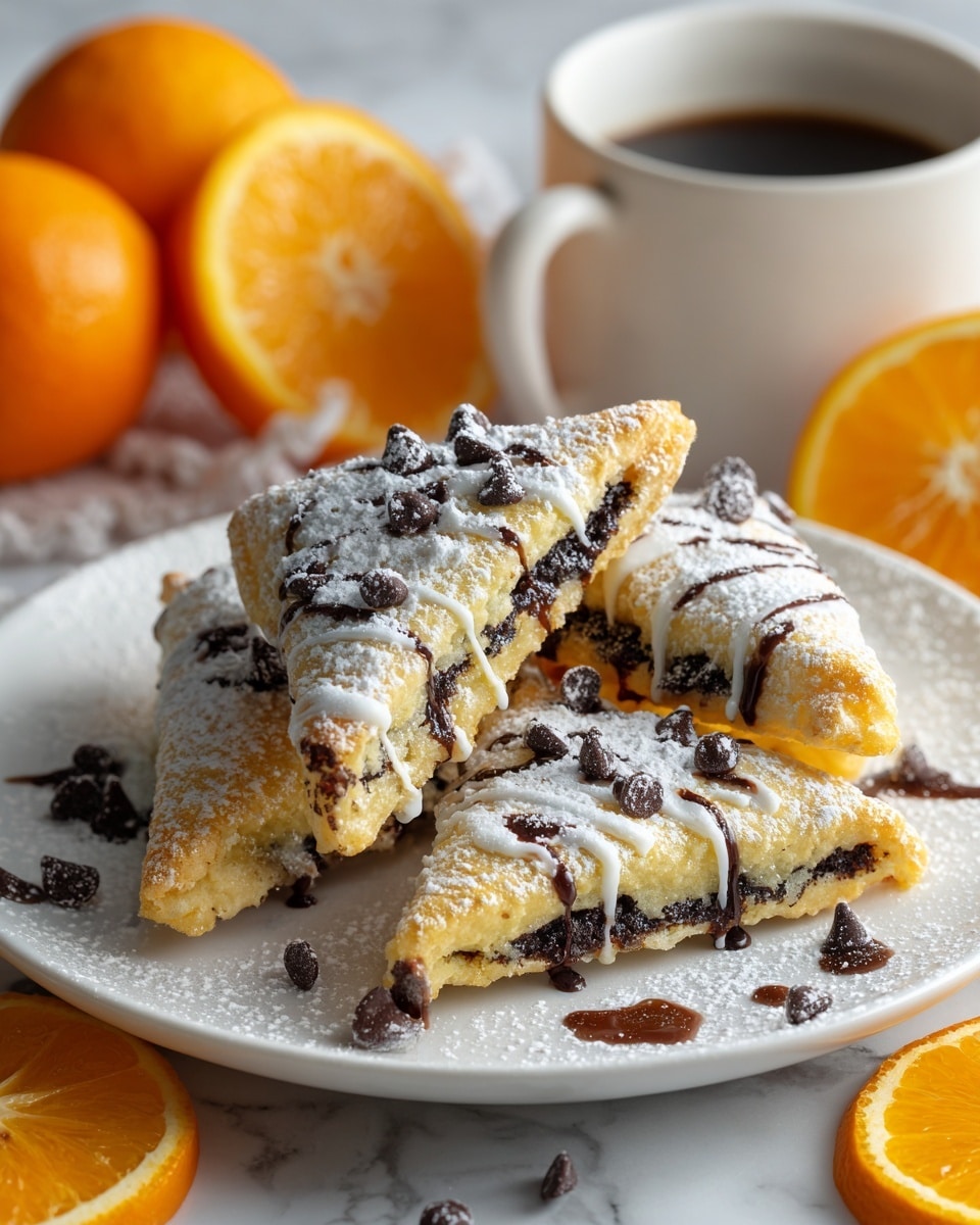 Irresistibly Moist Chocolate Orange Scones Recipe - Recipe Image